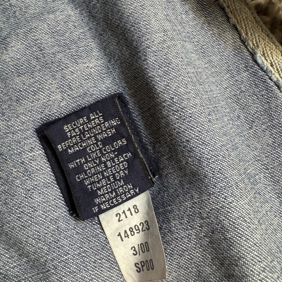 Y2K Overalls Women's Size M Blue Baggy Oversized Gap Carpenter 2000 VTG - Picture 5 of 11